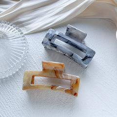 Colorful Rectangle Hair Claw Clips Non Slip Strong Hold Jaw Hair Clamps