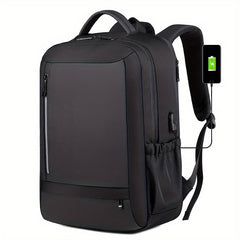 Large Capacity Nylon Travel Backpack with USB Charging Port