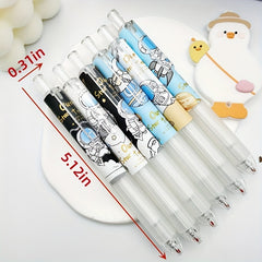 6pcs Astronaut Gel Pen Box Student Exam Finger Protector Smooth Press