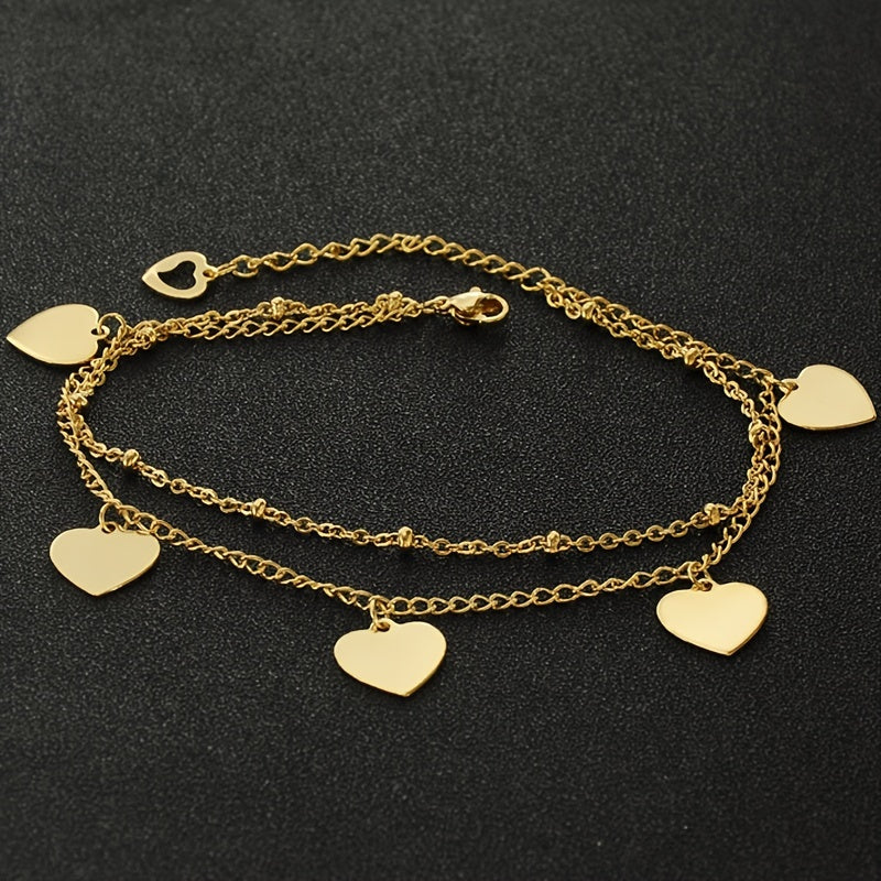 Stainless Steel Love Peace Bracelet Jewelry Gift for Her