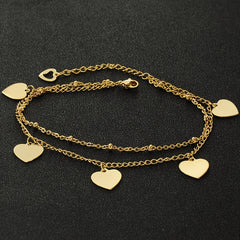 Stainless Steel Love Peace Bracelet Jewelry Gift for Her