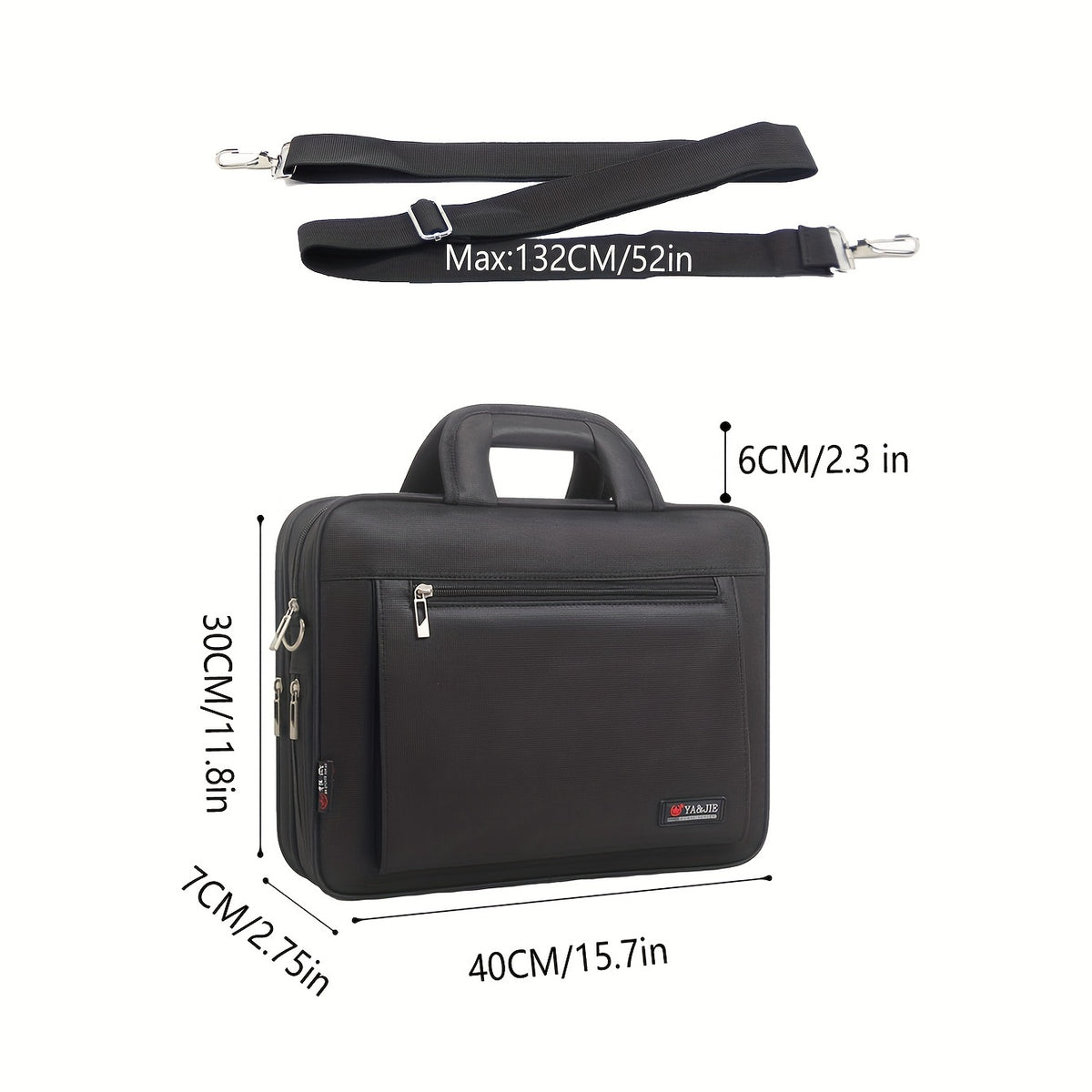 15.7 Inch Laptop Bag Briefcase Men Women Laptop Shoulder Bag