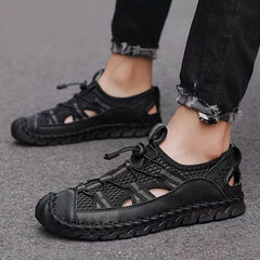 Men's Mesh Sandals With Adjustable Draw String Casual Outdoor Shoes
