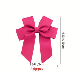 4pcs Bow Ribbon Hair Clips for Girls