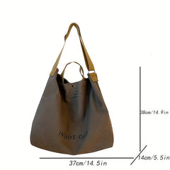 Large Capacity Canvas Tote Bag Handbag Gym Shoulder Shopping Swimming Bag