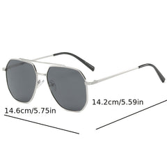 Men's Large Frame Metal Sunglasses