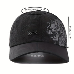 Waterproof Quick-drying Chinese Dragon Pattern Baseball Cap