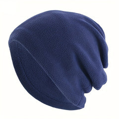 Soft Polar Fleece Pullover Hat with Neck Cover for Winter