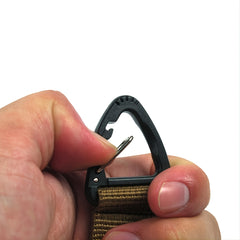 Multifunctional Carabiner with Tactical Belt and Nylon Webbing
