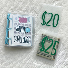 1000 Savings Challenge Binder Money Saving Book With Envelopes