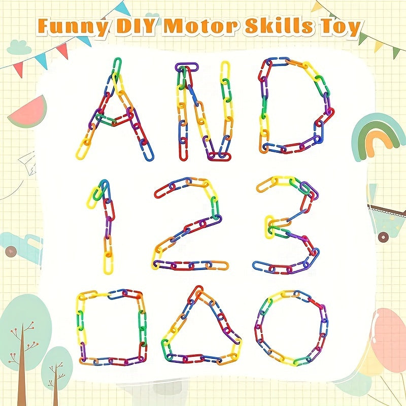 C Hook Chain Toy For Cognitive Development & Fine Motor Skills