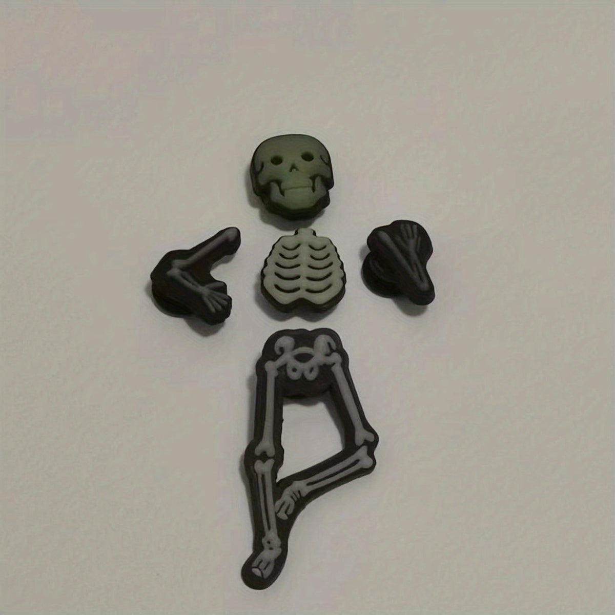 Skeleton PVC Charms For Shoes Light In Night Jibitz For Sandals