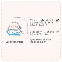 50 Cartoon Bottle Graffiti Stickers for Laptop Water Bottle Luggage Helmet
