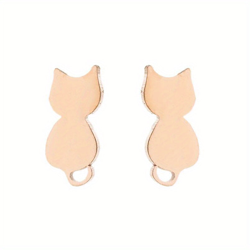 Stainless Steel Animal Stud Trinkets Earrings