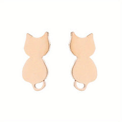 Stainless Steel Animal Stud Trinkets Earrings