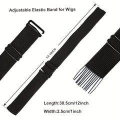Elastic Band For Wigs Adjustable Strap Sewing Wig Making Secure 30 48X2.5