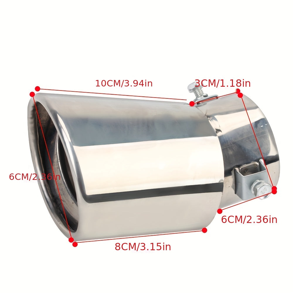 Stainless Steel Car Exhaust Tail Muffler Tip Pipe Auto Decoration