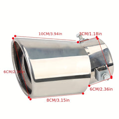 Stainless Steel Car Exhaust Tail Muffler Tip Pipe Auto Decoration