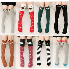 Cartoon Knee Socks for Autumn/Winter Warmth