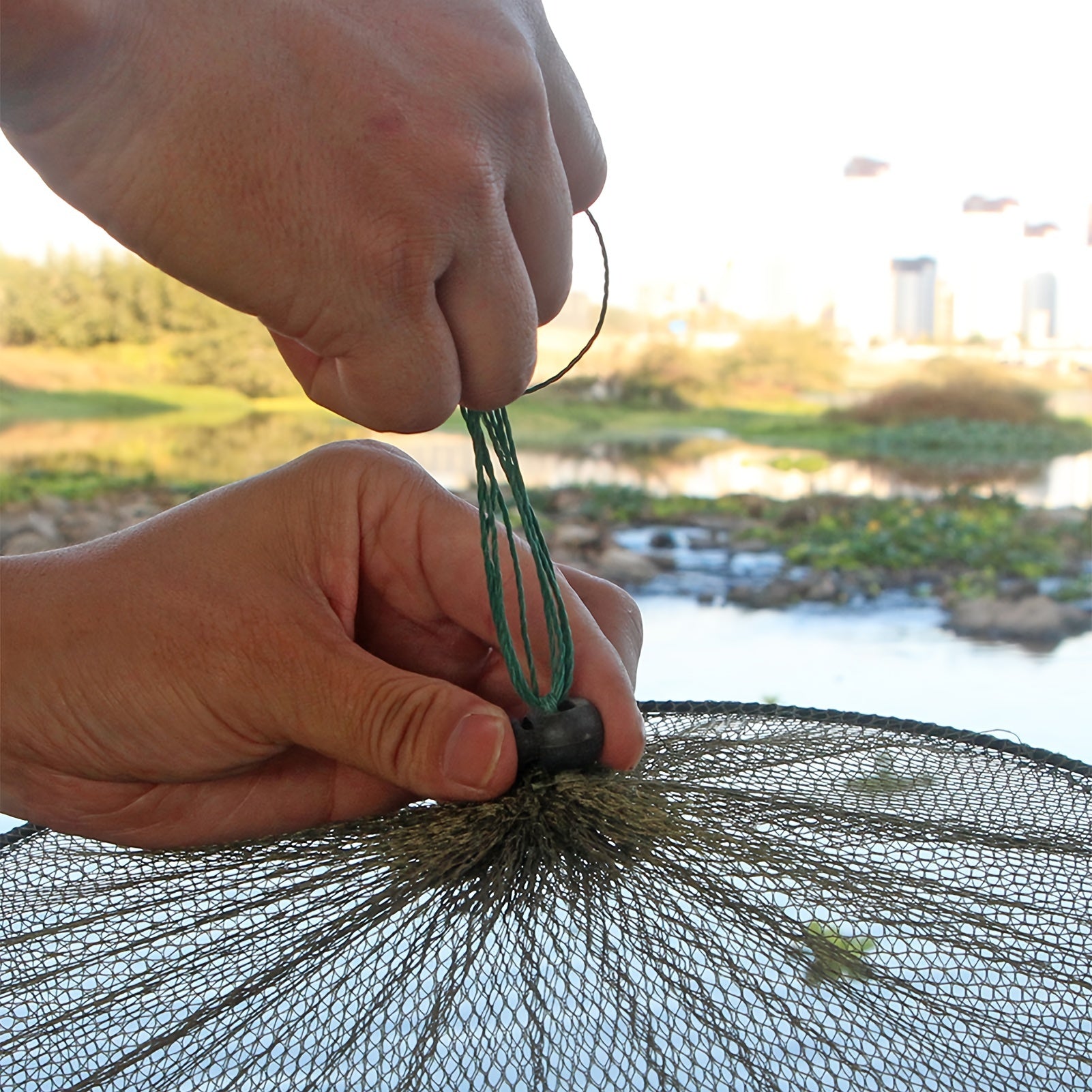 Collapsible Fishing Cage Trap for Crab Lobster Shrimp