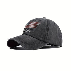American Flag Denim Baseball Cap Trucker Hat