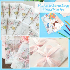 90pcs Vellum Jackets 5x7 Invitations Translucent Paper Envelope Liners