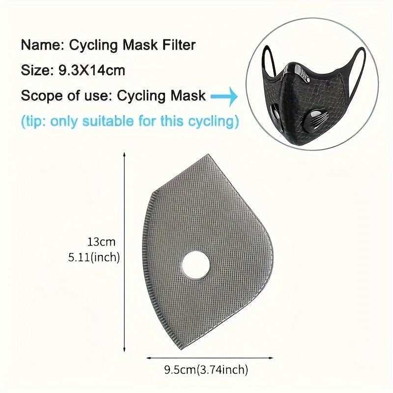 Winter Cycling Mask 10PCS Set Anti Fog Windproof Warm Mask Filtering Accessories