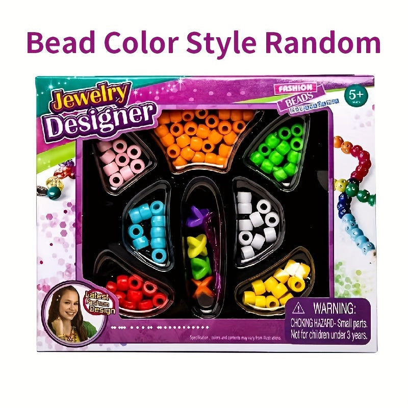 DIY Charm Bracelet Making Kit 240pcs Beads Chains Craft Girls Gift Set