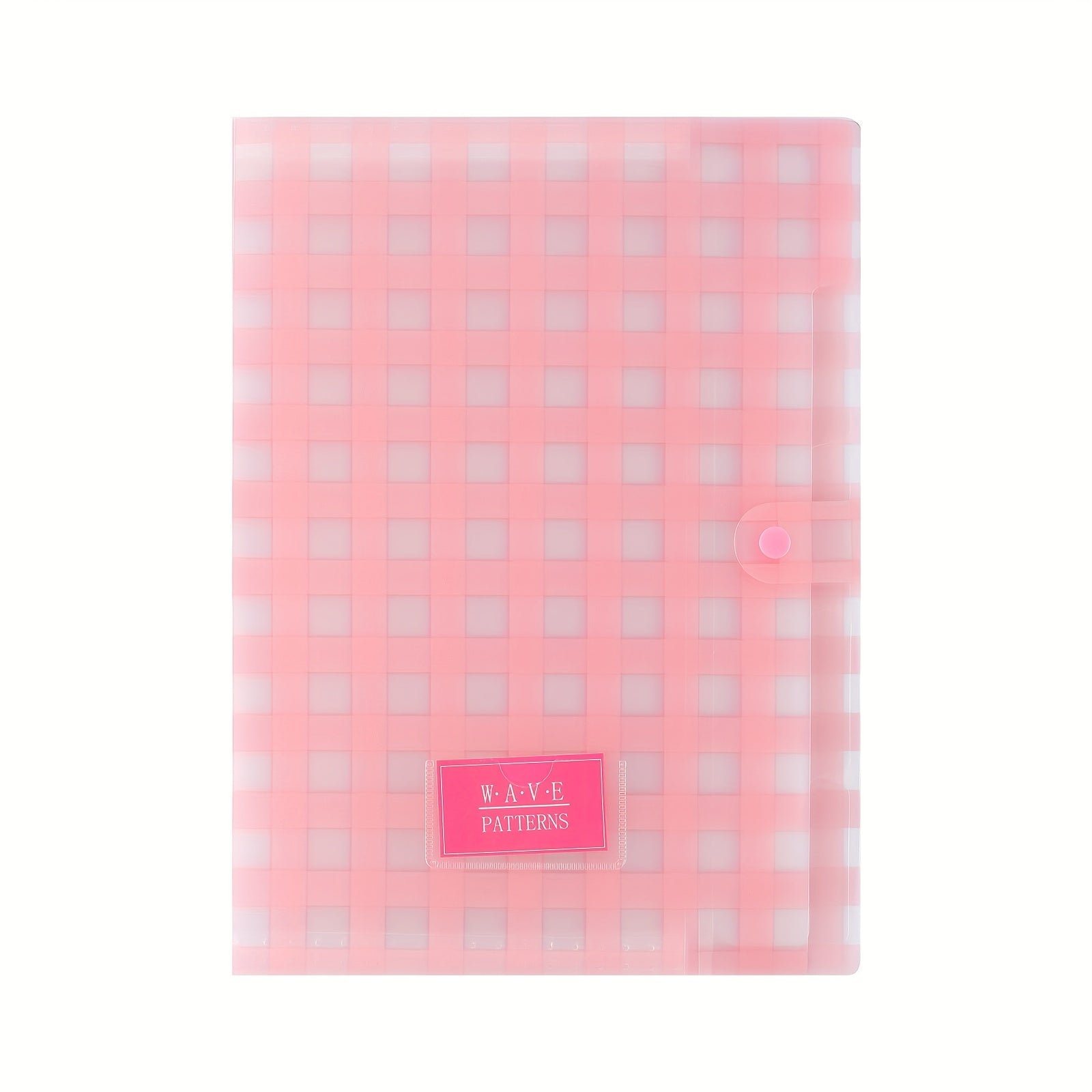 Plaid File Folder A4 Organ Bag PP Layer Student Storage Data