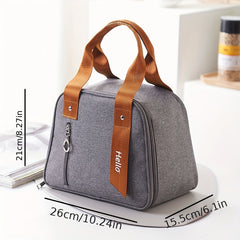 Large Capacity Insulated Lunch Bag Waterproof Bento Box Carrier