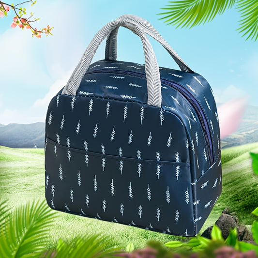 Flamingo Print Lunch Tote Bag Waterproof Thermal Lunch Box Bag