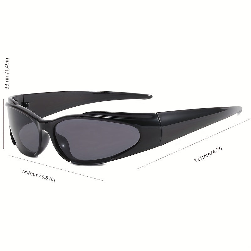 Y2K Wrap Around Sunglasses UV400 Sun Shades