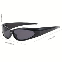 Y2K Wrap Around Sunglasses UV400 Sun Shades