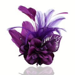 Flower Brooch Pin Corsage Headwear Hair Accessories Wedding Party
