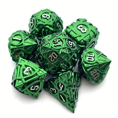 7pcs Solid Metal Dice Maze Sided Desktop Game Drinking Fun Dice