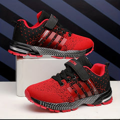 Kids Striped Breathable Mesh Walking Shoes for Spring & Summer