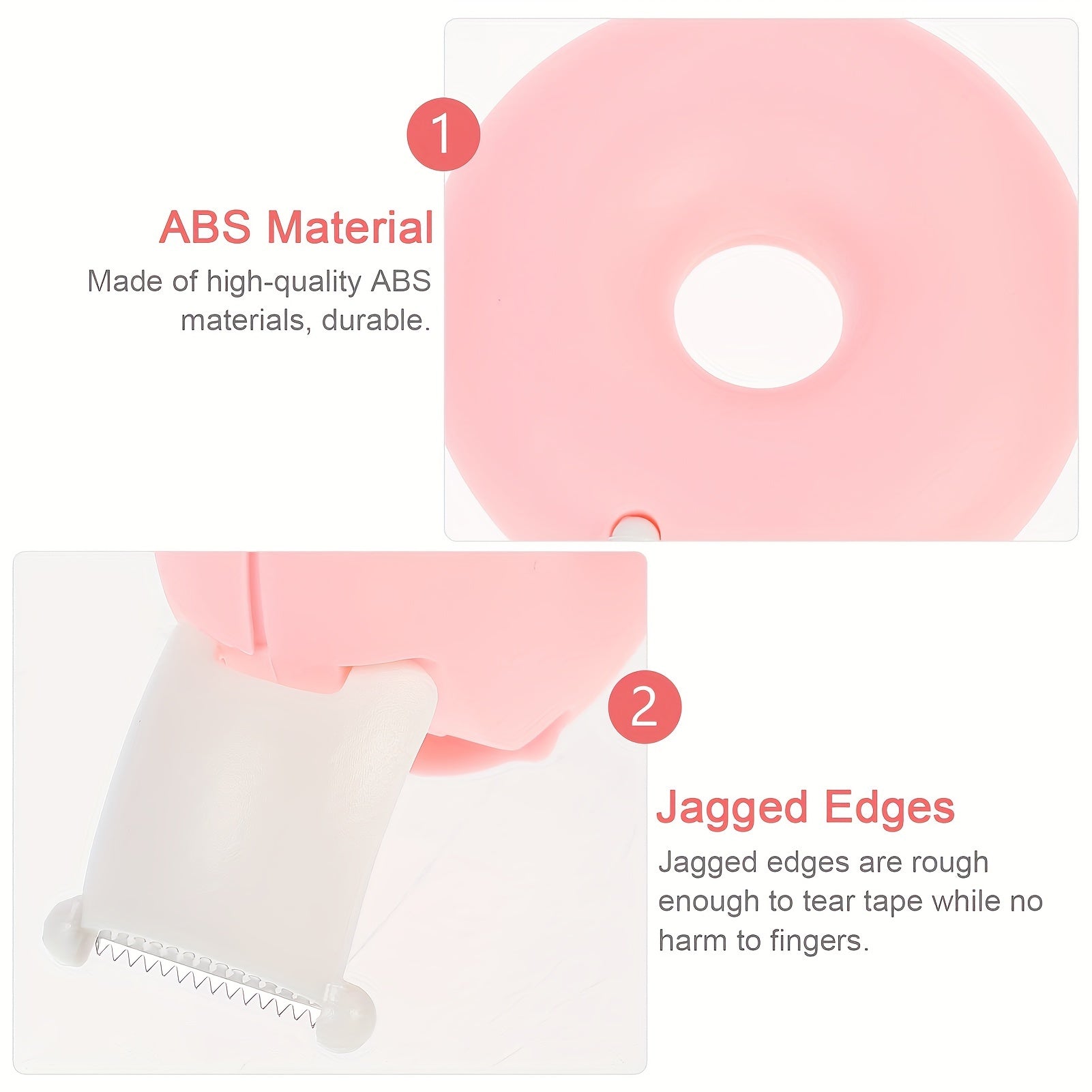 Donut Shape Mini Tape Dispenser Pink