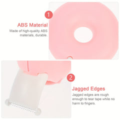 Donut Shape Mini Tape Dispenser Pink