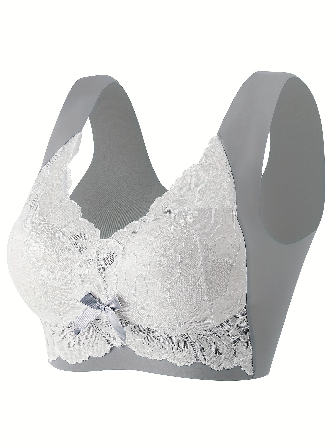 Floral Lace Wireless Bra Stretchy Intimates Lingerie