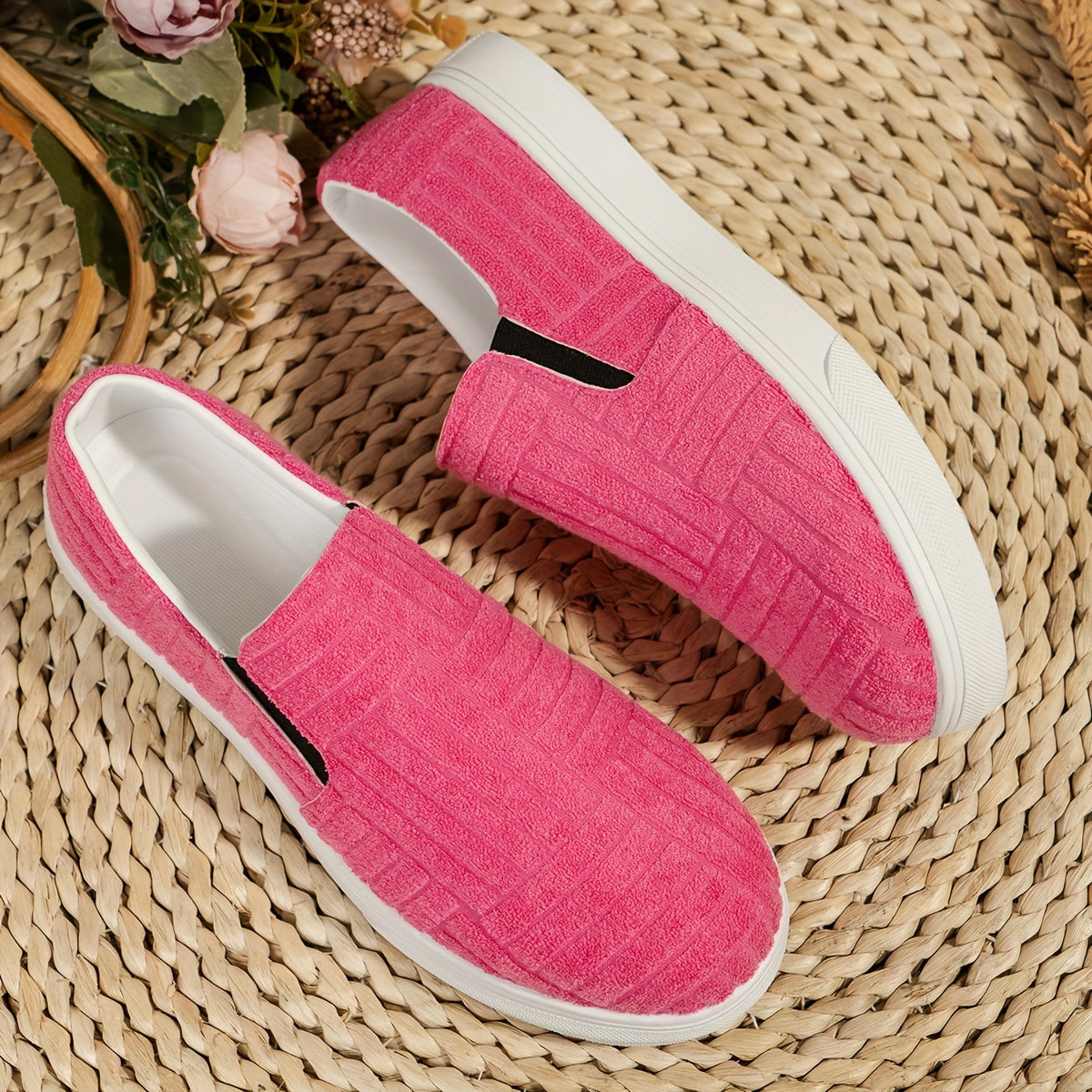 Comfy Stylist Slip on Walking Shoes Thick Sole Outdoor Flats
