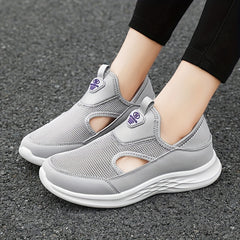 Women's Mesh Slip-on Walking Shoes Lightweight Outdoor Casual Sneakers