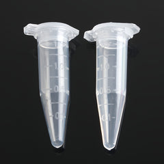 50pcs 1.5ml Micro Plastic Test Tube Centrifuge Vial Snap Cap