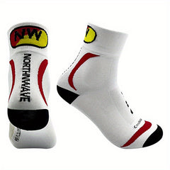 Breathable Mid Calf Cycling Sports Socks Men Women