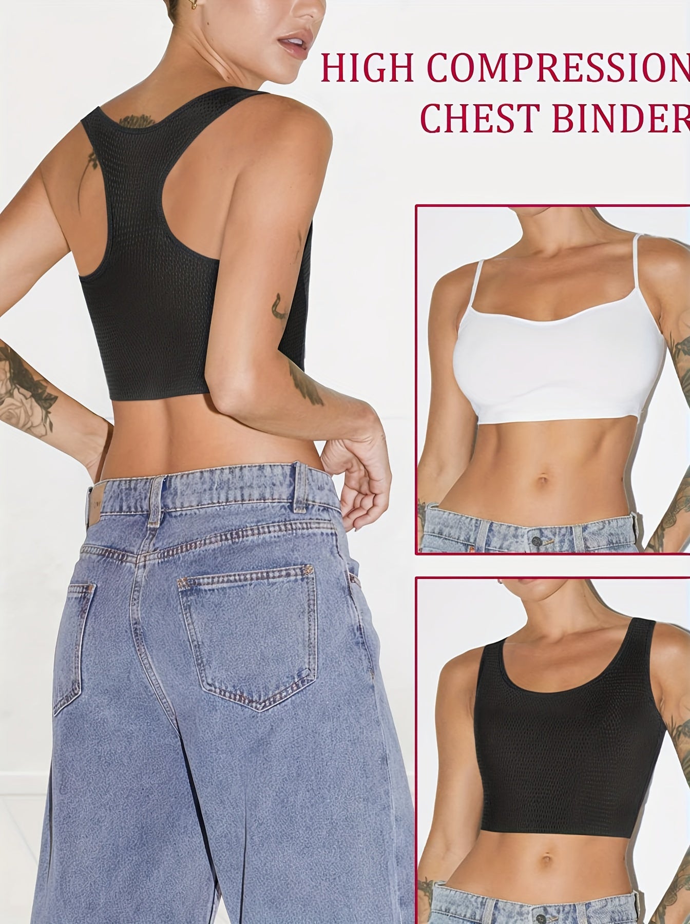 Eyelet Crop Tank Top Breathable Crew Neck Tank