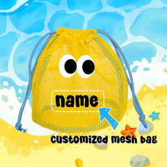 Mesh Drawstring Bag for Beach Toys & Camping Gear, Large Capacity