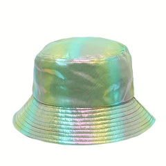 Colorful Reflective Sunshade Bucket Hat for Shopping