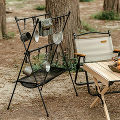 Camping Lantern Stand Outdoor Lantern Hanger Lightweight Cookware Hanging Rack