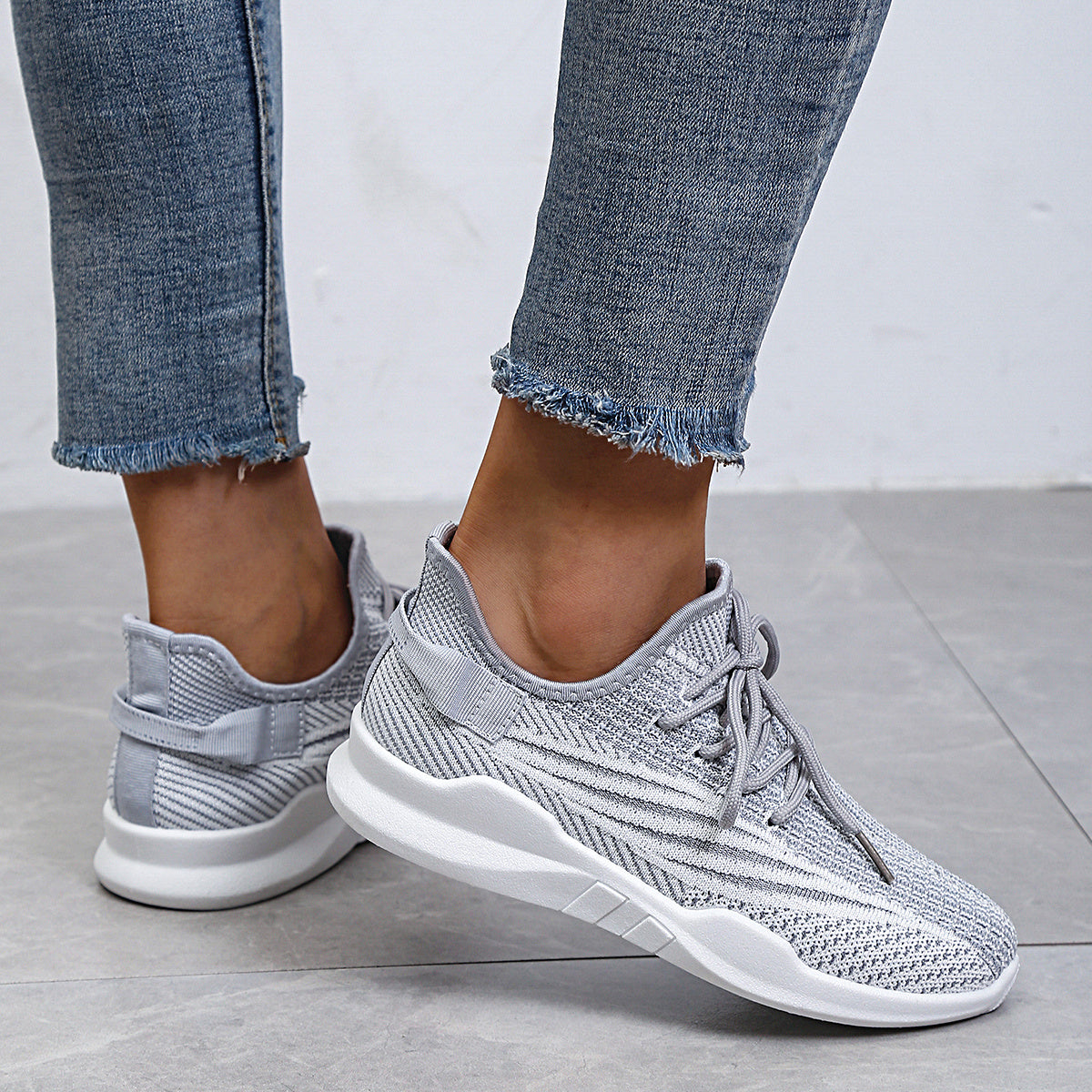 Women's Casual Sports Shoes Lightweight Woven Shoes