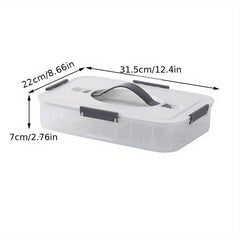 Egg Storage Box for Kitchen Leak Proof Reusable Shockproof Shatterproof