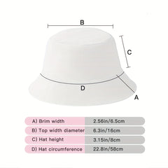 Red Beauty Printed Bucket Hat Reversible Classic Cotton Basin Hat